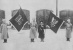 Захваченные турецкие знамена в Эрзуруме, зима 1916 года