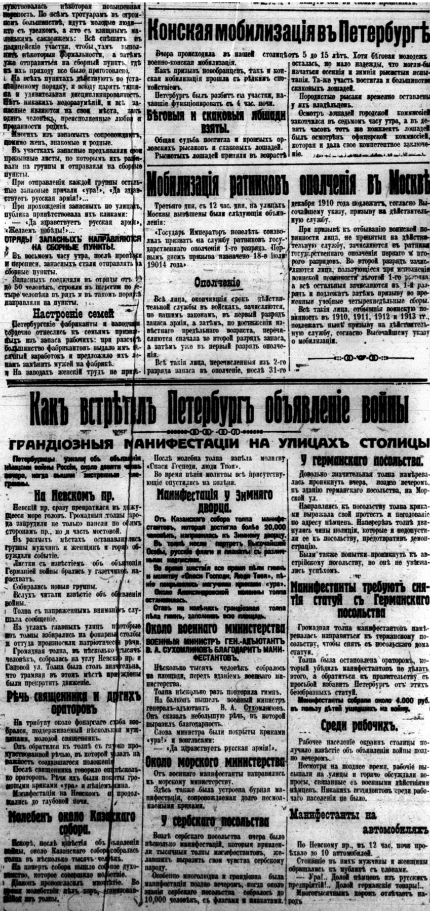 Петербургская газета 1914, № 196 от 20 июля